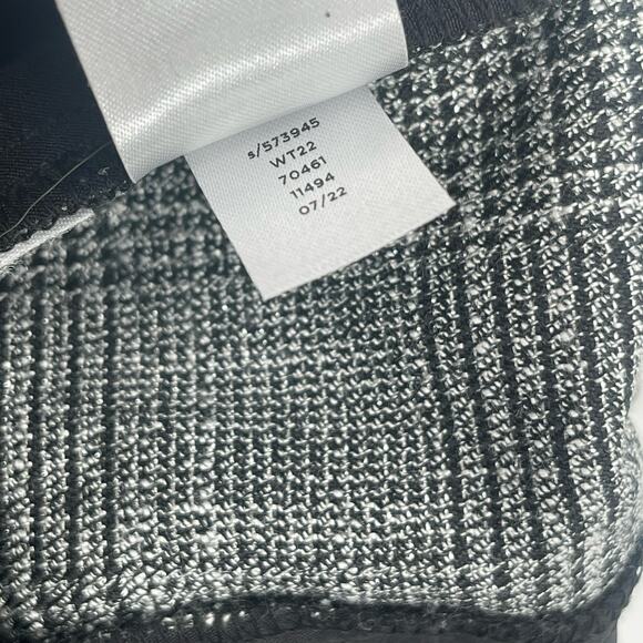 LOFT ANN TAYLOR Pants Size Large Pull On Taper Metallic Shimmer Plaid Holiday - Picture 11 of 11